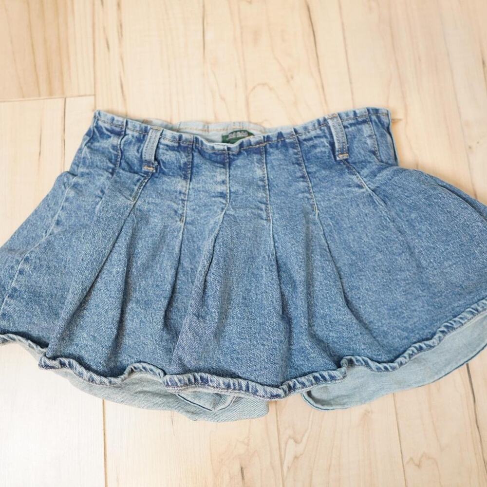 Wild Fable denim bubble mini skirt y2k low rise balloon hem size 0